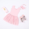 image:imageStelle Puff Sleeve Ballet Leotards for Girls with Sparkly Tutu Skirted Toddler Dance Dress Outfit02sleevelessballet Pink