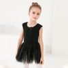 image:imageStelle Puff Sleeve Ballet Leotards for Girls with Sparkly Tutu Skirted Toddler Dance Dress Outfit02sleevelessblack
