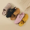 image:imageStelle Suede Clogs for Women Men Potato Shoes with Arch Support Leather Cork Footbed Mules Slip on Home SlippersBlack