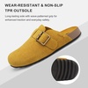 image:imageStelle Suede Clogs for Women Men Potato Shoes with Arch Support Leather Cork Footbed Mules Slip on Home SlippersMustard