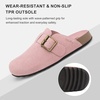 image:imageStelle Suede Clogs for Women Men Potato Shoes with Arch Support Leather Cork Footbed Mules Slip on Home SlippersRose Clay