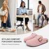image:imageStelle Suede Clogs for Women Men Potato Shoes with Arch Support Leather Cork Footbed Mules Slip on Home SlippersRose Clay