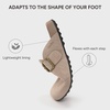 image:imageStelle Suede Clogs for Women Men Potato Shoes with Arch Support Leather Cork Footbed Mules Slip on Home SlippersTaupeleather