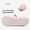 image:imageStelle Toddler Ballet Shoes PU Leather Upper Drawstring  Ballerina Dance Slippers Soft Lining Full Sole Support Elastic Straps Flexible Movement Ballet Training RecitalsBallet Pink