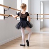 image:imageStelle Toddler Ballet Shoes PU Leather Upper Drawstring  Ballerina Dance Slippers Soft Lining Full Sole Support Elastic Straps Flexible Movement Ballet Training RecitalsBlack