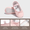 image:imageStelle Toddler Ballet Shoes PU Leather Upper Drawstring  Ballerina Dance Slippers Soft Lining Full Sole Support Elastic Straps Flexible Movement Ballet Training RecitalsBallet Pink