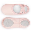 image:imageStelle Toddler Ballet Shoes for Girls Boys PU Leather LaceFree Dance Slippers for Little KidsBig KidsBallet Pink