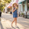 image:imageStelle Toddler Girls Adjustable Buckle Open Toe Sandals  HookandLoop Heel Strap Lightweight Construction Comfortable Fit Flexible Movement Summer Everyday Wear Toddler to Big KidsCreme