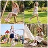 image:imageStelle Toddler Girls Adjustable Buckle Open Toe Sandals  HookandLoop Heel Strap Lightweight Construction Comfortable Fit Flexible Movement Summer Everyday Wear Toddler to Big KidsPink