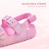 image:imageStelle Toddler Girls Adjustable Buckle Open Toe Sandals  HookandLoop Heel Strap Lightweight Construction Comfortable Fit Flexible Movement Summer Everyday Wear Toddler to Big KidsCotton Candy Ombre