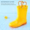 image:imageStelle Toddler Rain Boots for Girls  Waterproof Flexible cozy Lightweight EasyOn Heart Handles NonSlip sole Rain puddle play everyday wear Toddler to big kidsYellow