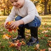 image:imageStelle Toddler Rain Boots for Girls  Waterproof Flexible cozy Lightweight EasyOn Heart Handles NonSlip sole Rain puddle play everyday wear Toddler to big kidsBlack