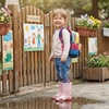 image:imageStelle Toddler Rain Boots for Girls  Waterproof Flexible cozy Lightweight EasyOn Heart Handles NonSlip sole Rain puddle play everyday wear Toddler to big kidsLight Pink