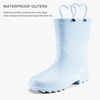 image:imageStelle Toddler Rain Boots for Girls  Waterproof Flexible cozy Lightweight EasyOn Heart Handles NonSlip sole Rain puddle play everyday wear Toddler to big kidsLight Blue