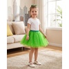 image:imageStelle Tutu for Girls Sequin Skirt with Elastic Waist Layered Tulle Ballet Dance Princess Dress Birthday OutfitVibrant Green