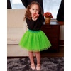 image:imageStelle Tutu for Girls Sequin Skirt with Elastic Waist Layered Tulle Ballet Dance Princess Dress Birthday OutfitVibrant Green