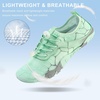 image:imageStelle Water Shoes for Women Adult Aqua Shoes for Swim Lake  River Beach Rafting Kayaking Barefoot QuickDry Mesh Lightweight Comfort Adjustable Bungee Laces NonSlip Rubber OutsoleMint Green