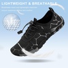 image:imageStelle Water Shoes for Women Adult Aqua Shoes for Swim Lake  River Beach Rafting Kayaking Barefoot QuickDry Mesh Lightweight Comfort Adjustable Bungee Laces NonSlip Rubber OutsoleBlack