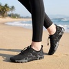 image:imageStelle Water Shoes for Women Adult Aqua Shoes for Swim Lake  River Beach Rafting Kayaking Barefoot QuickDry Mesh Lightweight Comfort Adjustable Bungee Laces NonSlip Rubber OutsoleBlack