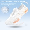 image:imageStelle Water Shoes for Women Adult Aqua Shoes for Swim Lake  River Beach Rafting Kayaking Barefoot QuickDry Mesh Lightweight Comfort Adjustable Bungee Laces NonSlip Rubber OutsoleWhite