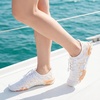 image:imageStelle Water Shoes for Women Adult Aqua Shoes for Swim Lake  River Beach Rafting Kayaking Barefoot QuickDry Mesh Lightweight Comfort Adjustable Bungee Laces NonSlip Rubber OutsoleWhite