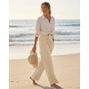image:imageStelle Wide Leg Yoga Pants for Women High Waisted Super Comfy Buttery Soft Lounge Pants with Pockets 262830 InseamBeige