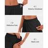 image:imageStelle Womens 35 High Waisted Running Shorts QuickDry Gym Shorts Workout Athletic Shorts Mesh Liner with Zipper PocketsBlack