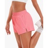 image:imageStelle Womens 35 High Waisted Running Shorts QuickDry Gym Shorts Workout Athletic Shorts Mesh Liner with Zipper PocketsCoral