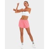 image:imageStelle Womens 35 High Waisted Running Shorts QuickDry Gym Shorts Workout Athletic Shorts Mesh Liner with Zipper PocketsCoral