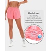 image:imageStelle Womens 35 High Waisted Running Shorts QuickDry Gym Shorts Workout Athletic Shorts Mesh Liner with Zipper PocketsCoral