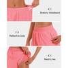 image:imageStelle Womens 35 High Waisted Running Shorts QuickDry Gym Shorts Workout Athletic Shorts Mesh Liner with Zipper PocketsCoral