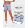 image:imageStelle Womens 35 High Waisted Running Shorts QuickDry Gym Shorts Workout Athletic Shorts Mesh Liner with Zipper PocketsPurple Haze