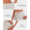 image:imageStelle Womens 35 High Waisted Running Shorts QuickDry Gym Shorts Workout Athletic Shorts Mesh Liner with Zipper PocketsSandy Grey