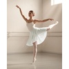 image:imageStelle Womens Ballet Skirt Chiffon Dance Wrap Skirt Mesh Sheer Pull On Elastic Waist High Low Flowy Skirts DancewearWhite