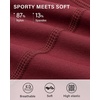 image:imageStelle Womens Capri Yoga Pants with Pockets Essential High Waisted Leggings for WorkoutBurgundy