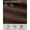 image:imageStelle Womens Capri Yoga Pants with Pockets Essential High Waisted Leggings for WorkoutCoffee
