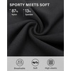 image:imageStelle Womens Capri Yoga Pants with Pockets Essential High Waisted Leggings for WorkoutCotton Like Softnessblack