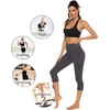 image:imageStelle Womens Capri Yoga Pants with Pockets Essential High Waisted Leggings for WorkoutCotton Like Softnesscharcoal