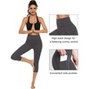 image:imageStelle Womens Capri Yoga Pants with Pockets Essential High Waisted Leggings for WorkoutCotton Like Softnesscharcoal