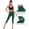 image:imageStelle Womens Capri Yoga Pants with Pockets Essential High Waisted Leggings for WorkoutForest Green