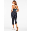 image:imageStelle Womens Capri Yoga Pants with Pockets Essential High Waisted Leggings for WorkoutNyloncloud Dye Blue
