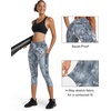 image:imageStelle Womens Capri Yoga Pants with Pockets Essential High Waisted Leggings for WorkoutNylontie Dye Black