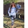 image:imageStelle Womens Capri Yoga Pants with Pockets Essential High Waisted Leggings for WorkoutNylontie Dye Black