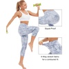 image:imageStelle Womens Capri Yoga Pants with Pockets Essential High Waisted Leggings for WorkoutNylontie Dye Grey