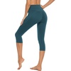 image:imageStelle Womens Capri Yoga Pants with Pockets Essential High Waisted Leggings for WorkoutOceanic