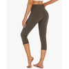 image:imageStelle Womens Capri Yoga Pants with Pockets Essential High Waisted Leggings for WorkoutTea Brown