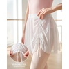 image:imageStelle Womens Pull On Ballet Skirt Chiffon Wrap Drawstring Dance SkirtWhite