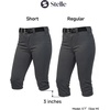 image:imageStelle Womens Softball Pants Knickers KneeHigh Baseball Pant with Pockets for Athletes Tee Ball Fastpitch StyleCharcoal