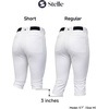 image:imageStelle Womens Softball Pants Knickers KneeHigh Baseball Pant with Pockets for Athletes Tee Ball Fastpitch StyleWhite