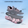 image:imageStelle Womens Water Shoes for Men Adult Aqua Shoes for Swim River  Hiking Beach Boat Pool QuickDry Mesh Barefoot NonSlip Rubber Outsole Lightweight EasyOn Pull Tabs Water SportsGrey
